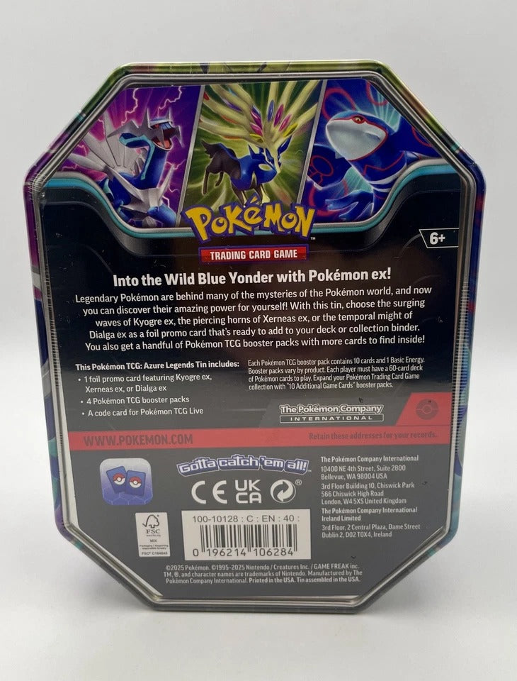 Pokémon TCG Azure Legends Booster Tin Dialga EX