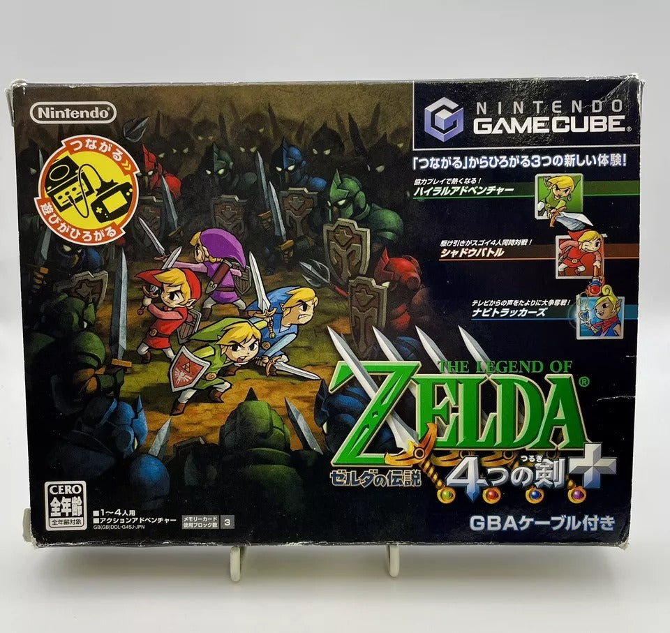 Legend of Zelda Four Swords Nintendo Gamecube JAPANESE NTSC-J with Link cable