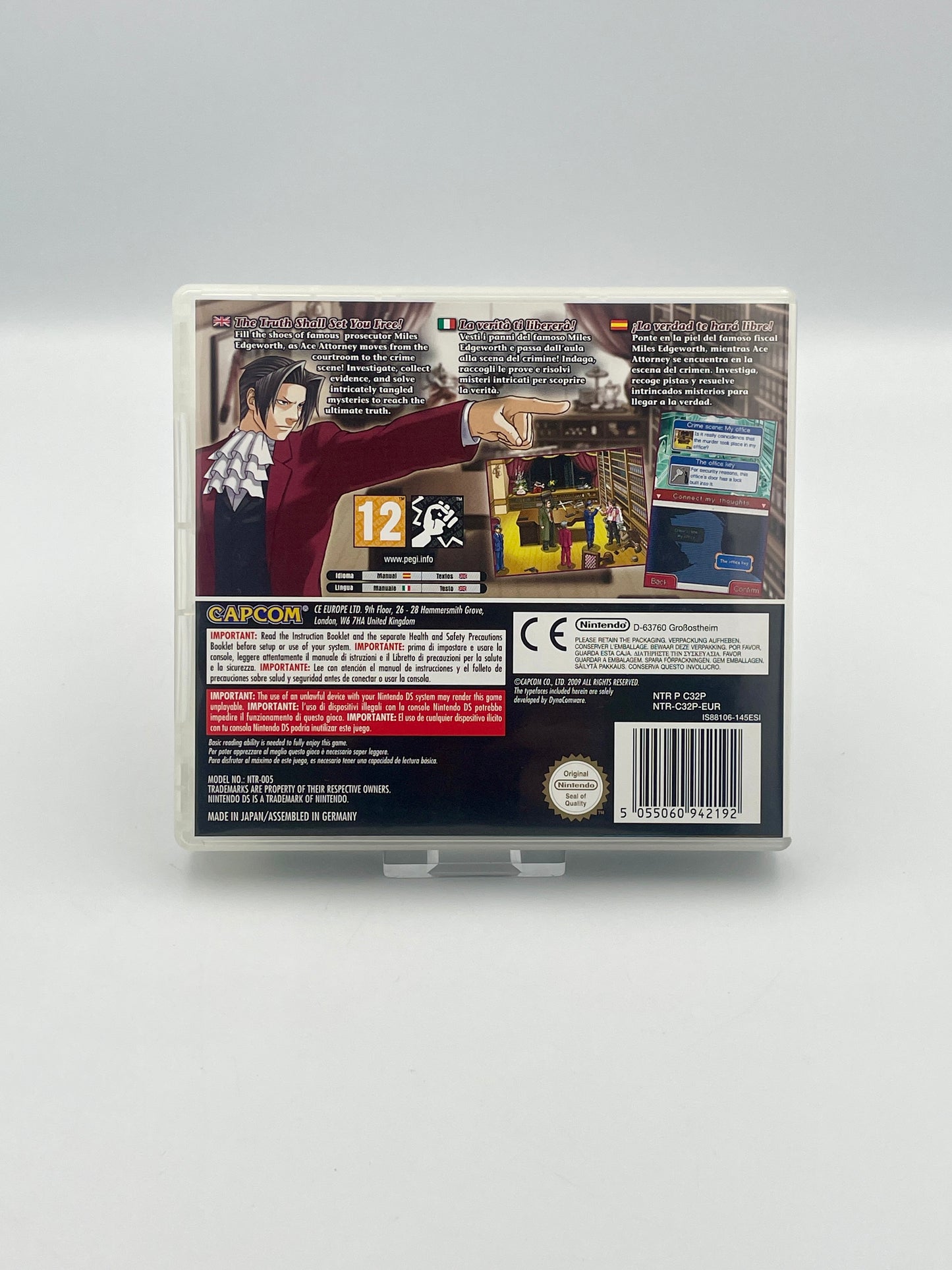 Ace Attorney Miles Edgeworth Investigations DS