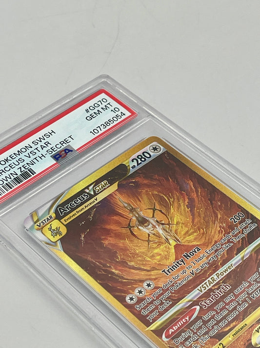 Arceus VSTAR #GG70 Gold Secret Rare - Crown Zenith - PSA 10