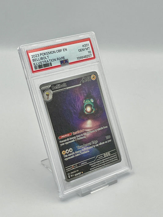Bellibolt #201 Illustration Rare – Obsidian Flames – PSA 10