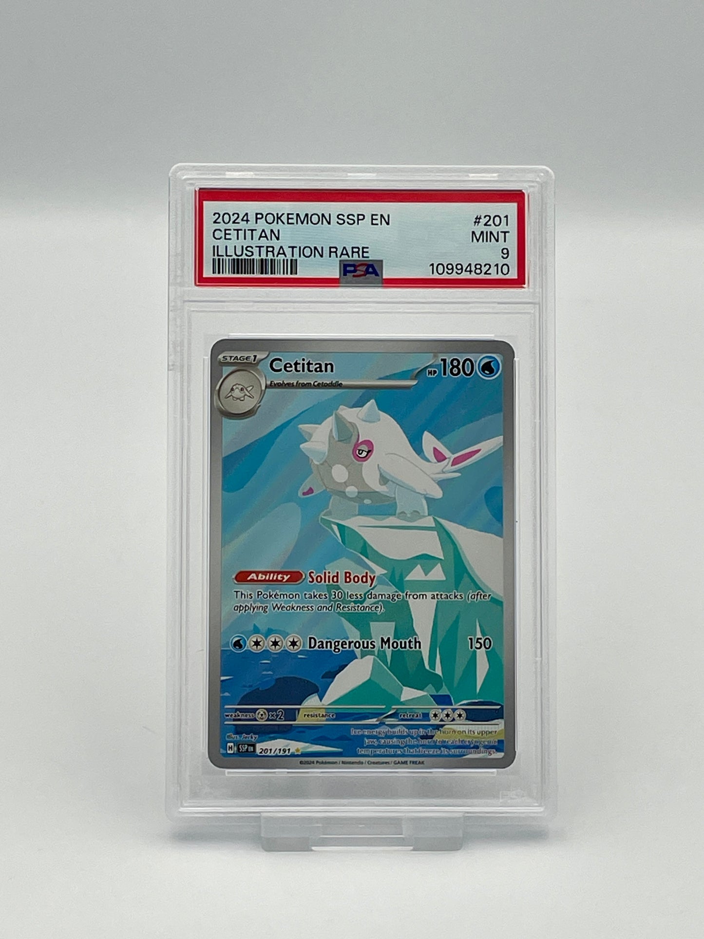 Cetitan #201 Illustration Rare – Surging Sparks – PSA 9