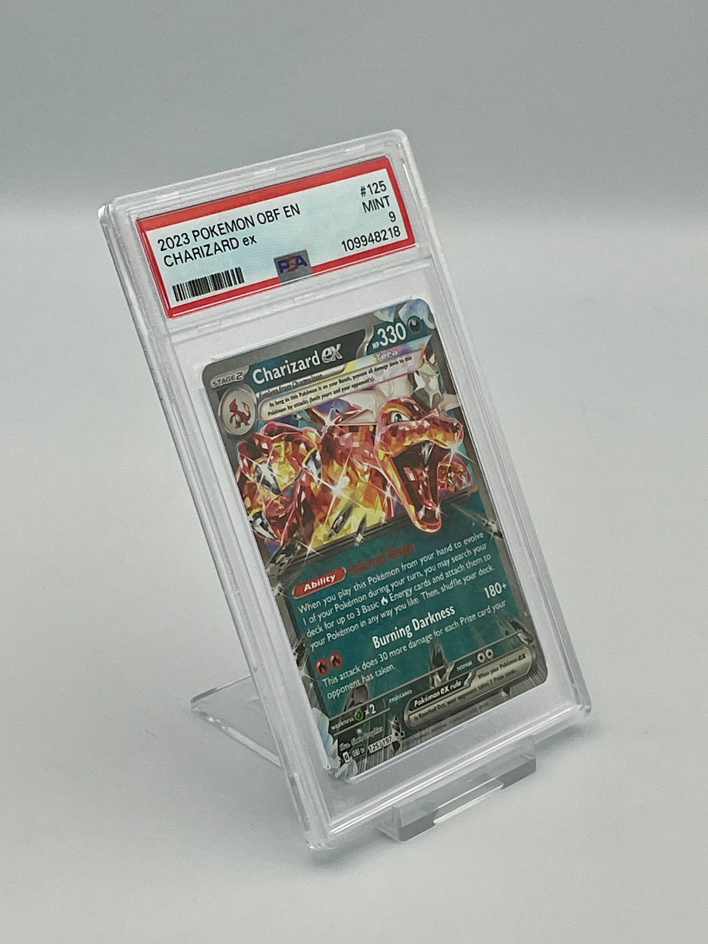 Charizard Ex #125 – Obsidian Flames – PSA 9