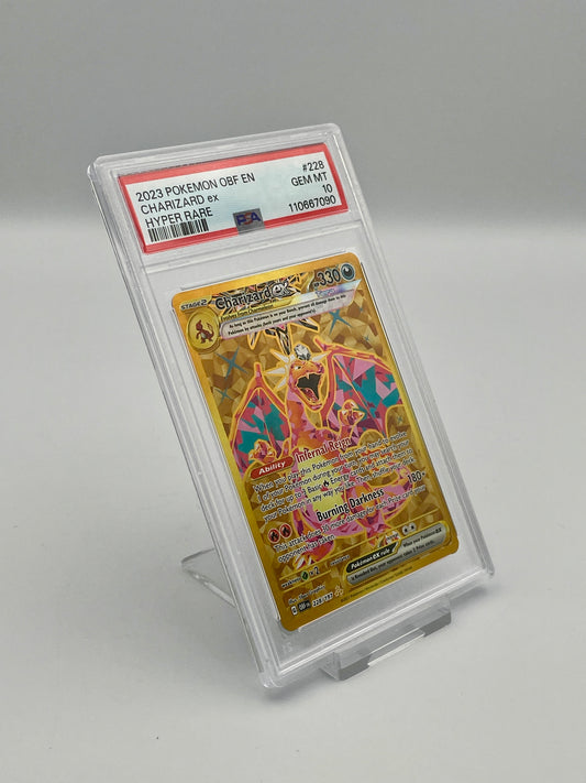 Charizard ex #228 Hyper Rare – Obsidian Flames – PSA 10