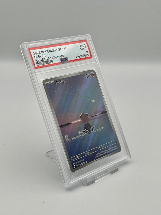Cleffa #202 Illustration Rare – Obsidian Flames – PSA 9