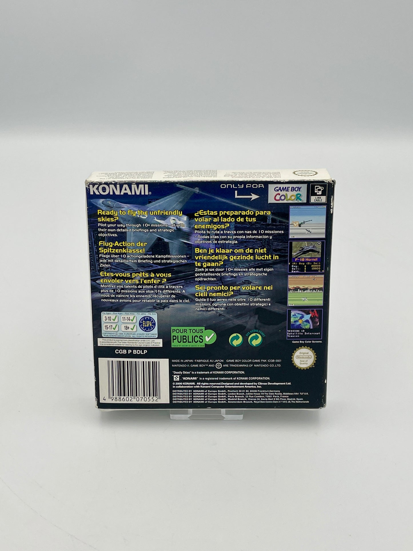 Konami game box on a white background