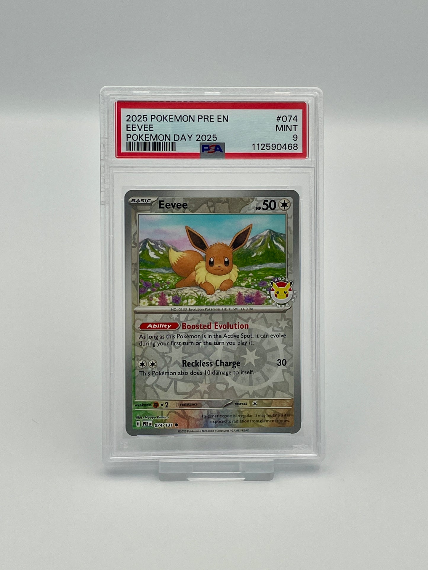Eevee #074 - Pokémon Day 2025 Promo - PSA 9