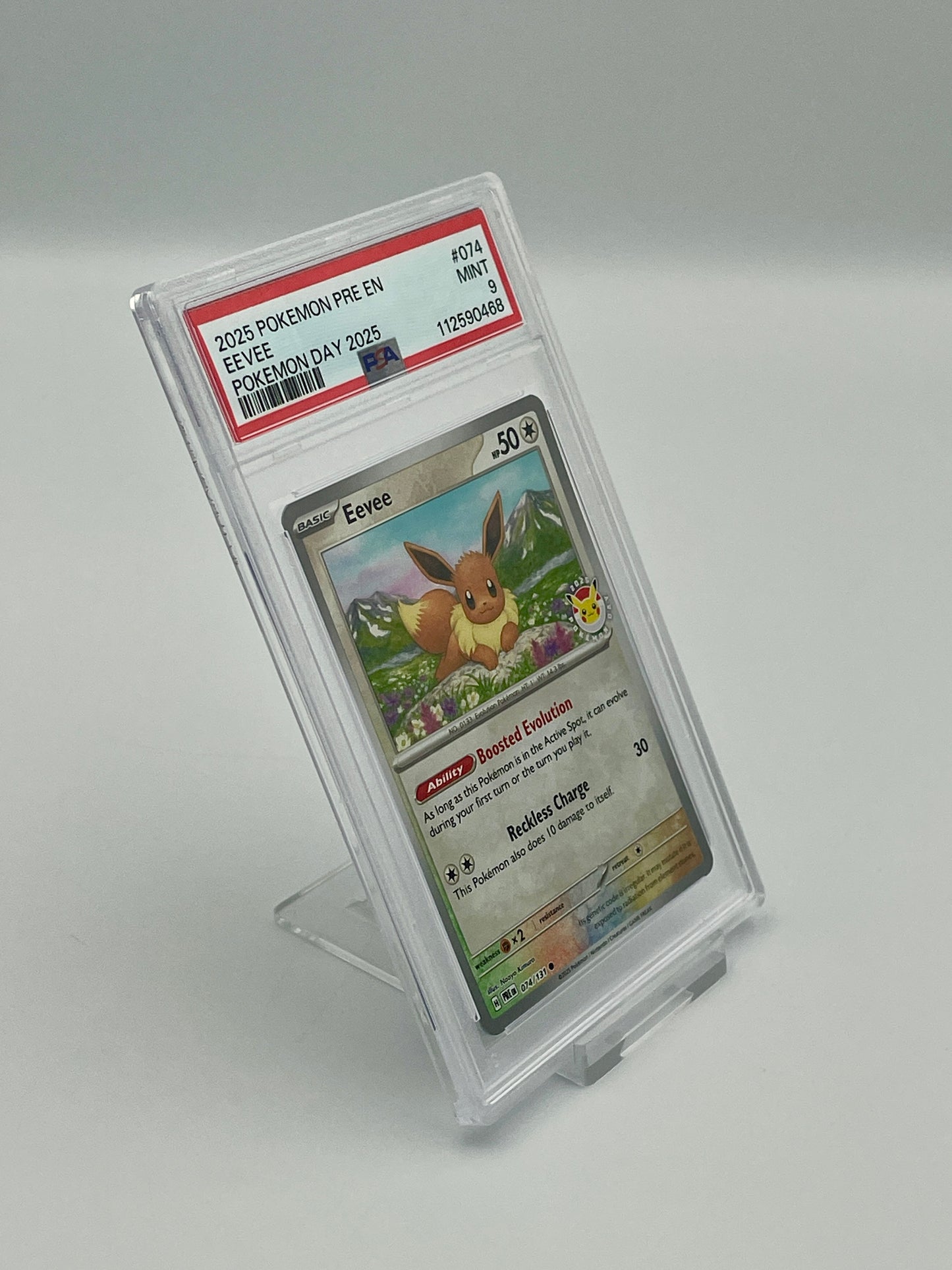 Eevee #074 - Pokémon Day 2025 Promo - PSA 9