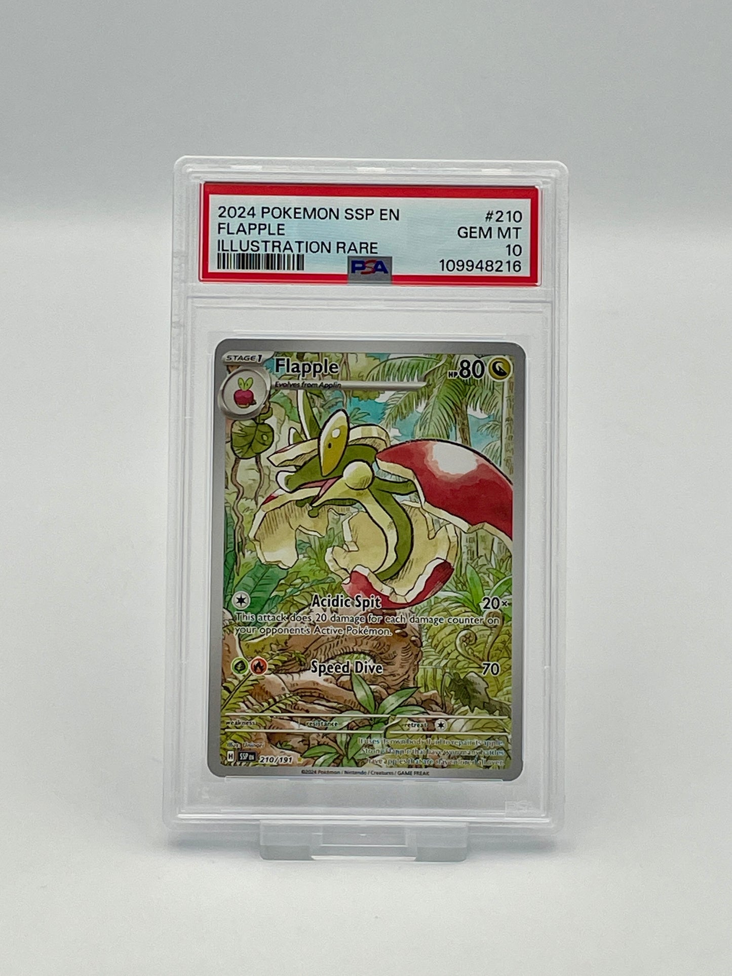 Flapple #210 Illustration Rare – Surging Sparks – PSA 10