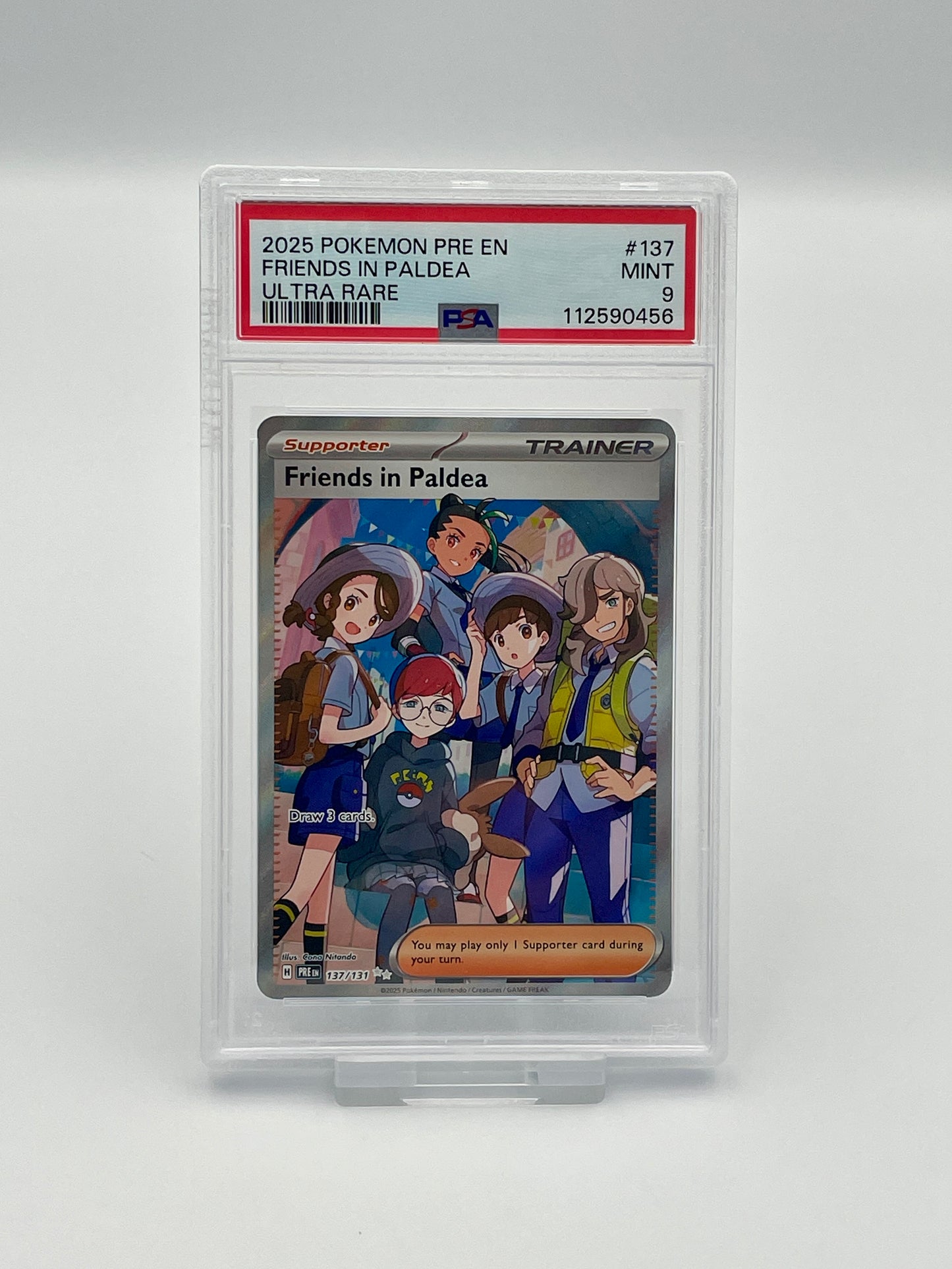 Friends of Paldea #137 Ultra Rare - Prismatic Evolutions - PSA 9