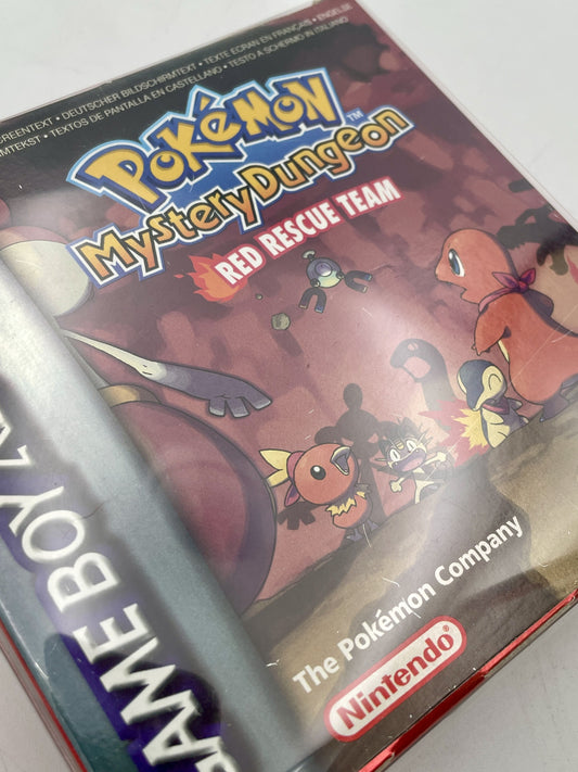 Game Boy Advance Pokémon Mystery Dungeon Red Rescue Team complete in box with cartridge, manual and GBA packaging