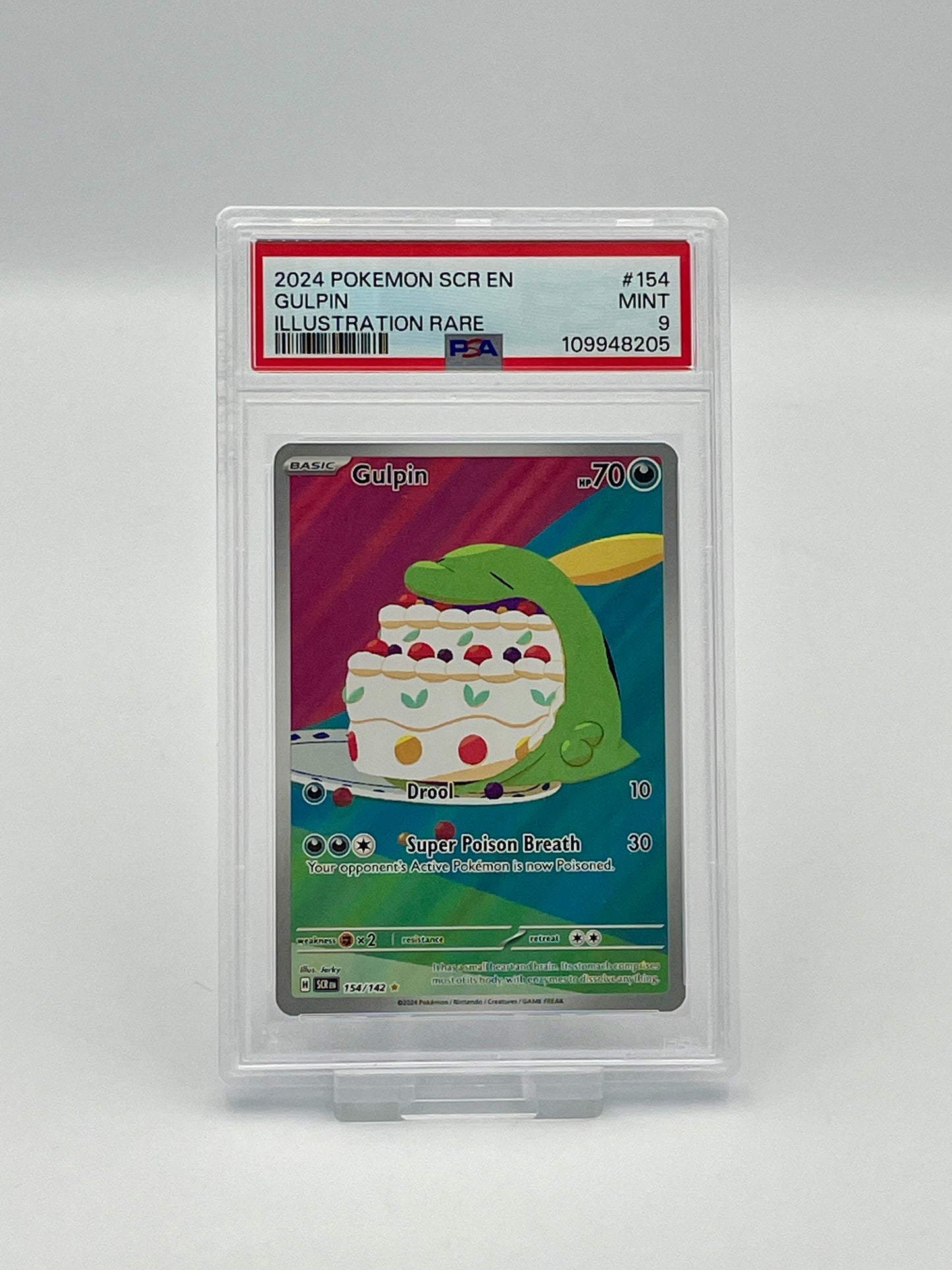 Gulpin #154 Illustration Rare – Stella Crown – PSA 9