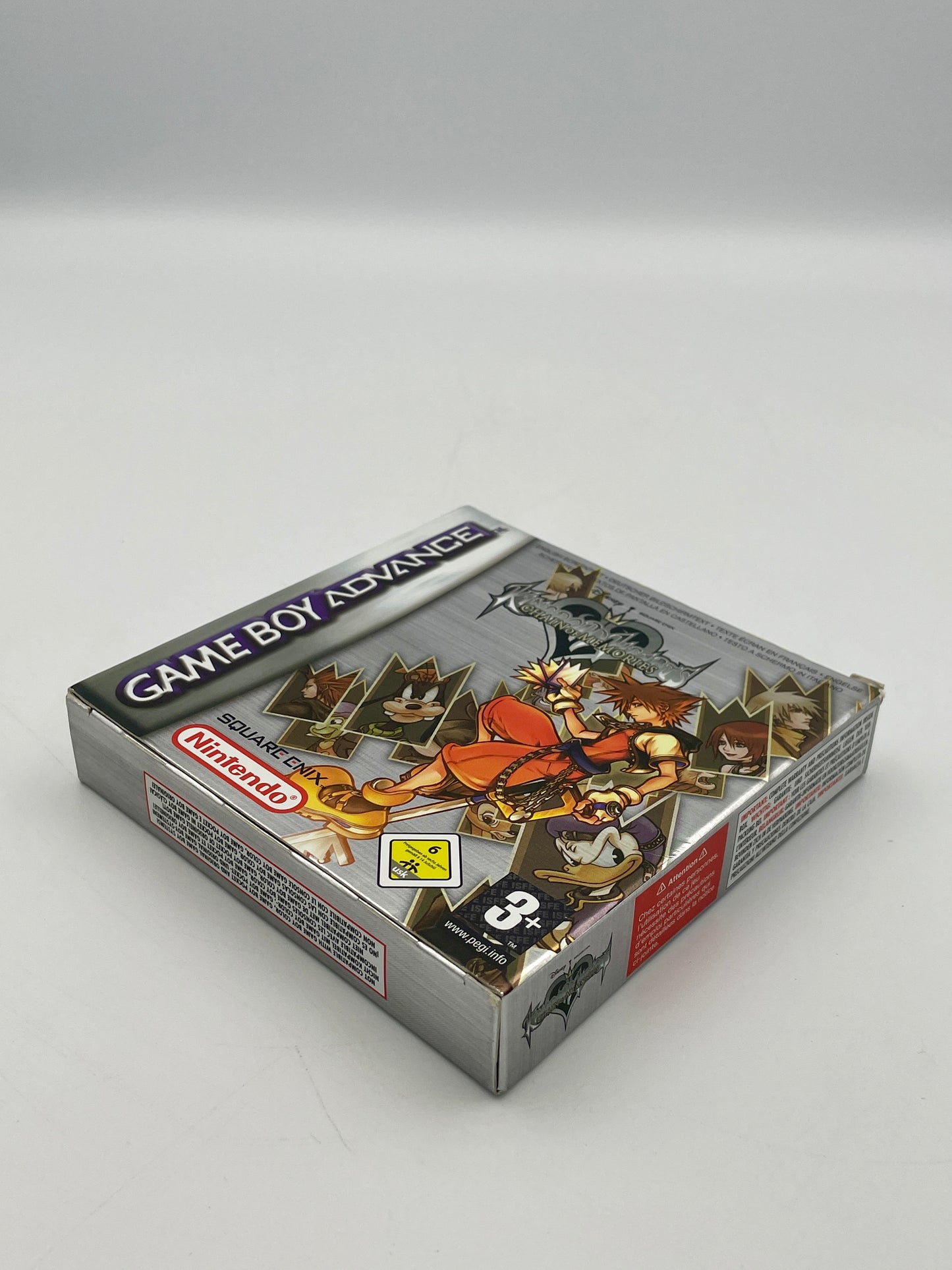 Nintendo Game Boy Advance packaging on a gray background