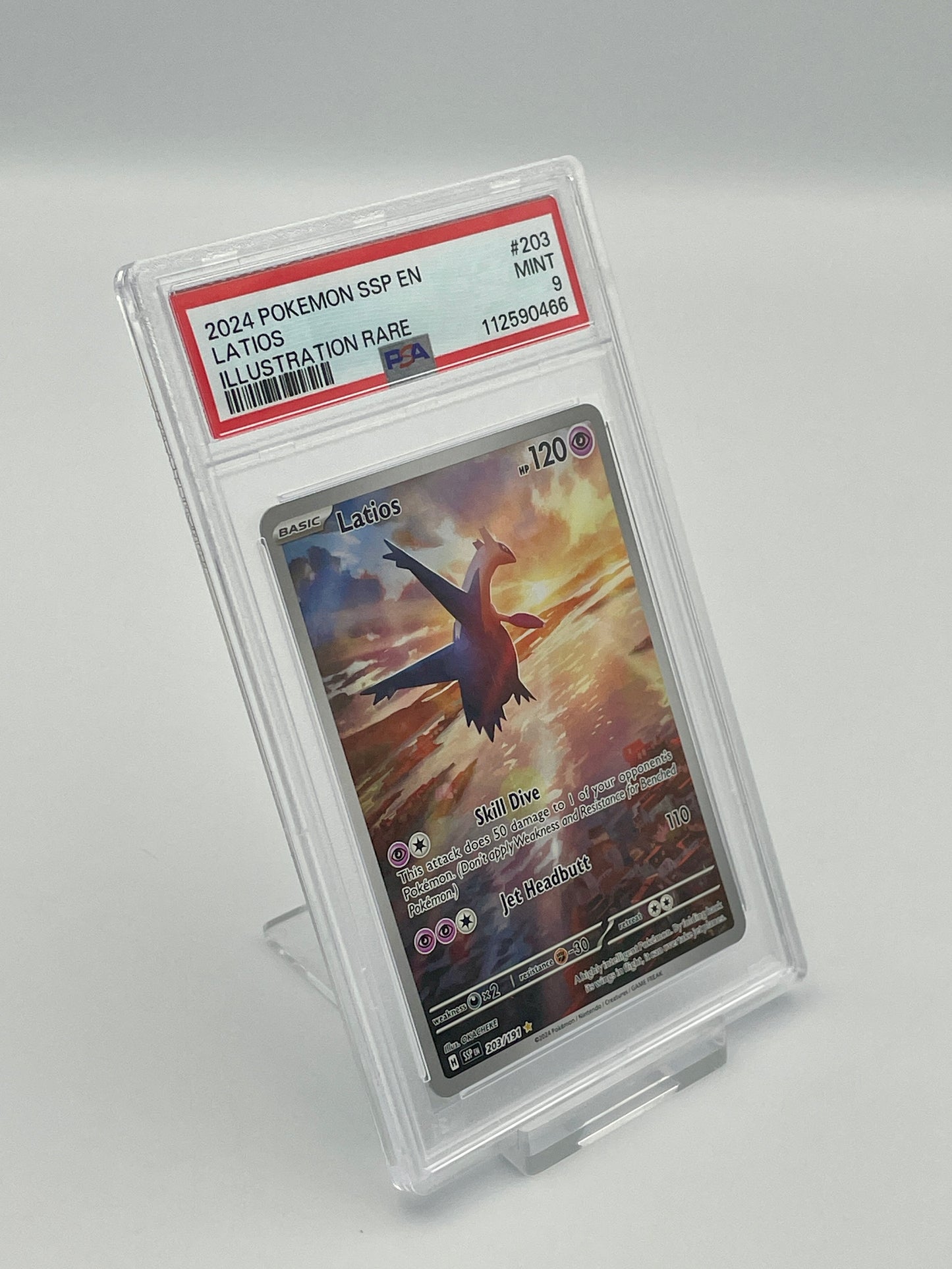 Latios #203 Illustration Rare - Surging Sparks - PSA 9