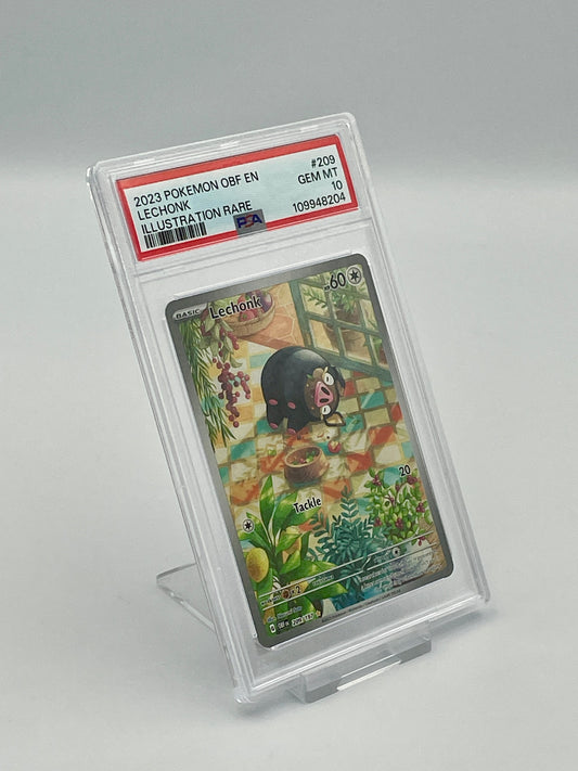 Lechonk #209 Illustration Rare – Obsidian Flames – PSA 10