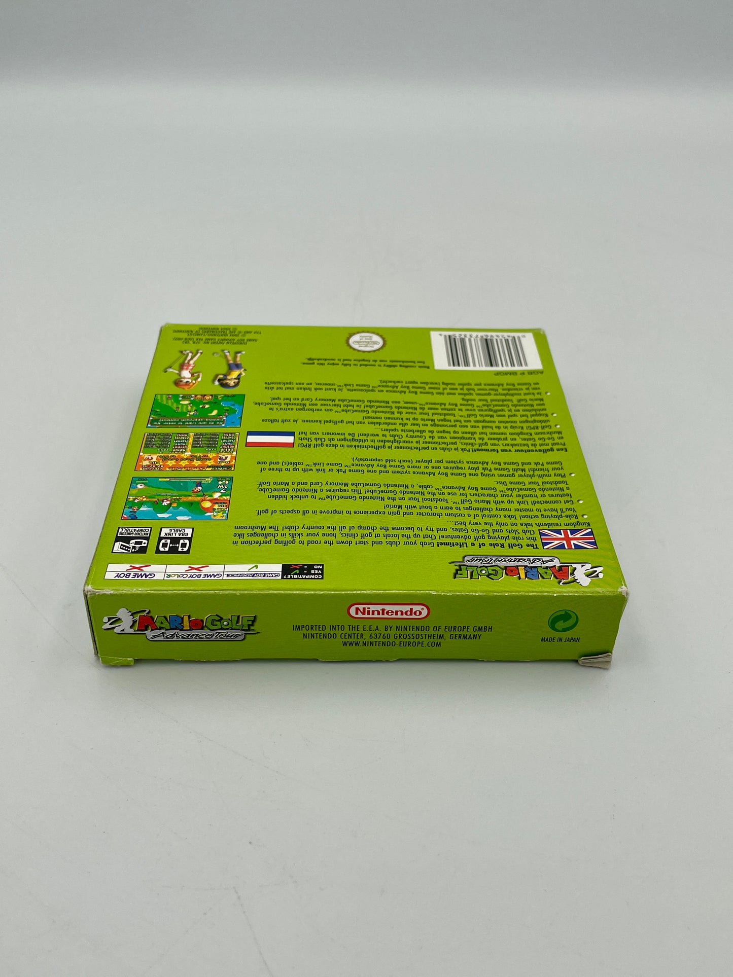 Green box with multiple images and text on a white background