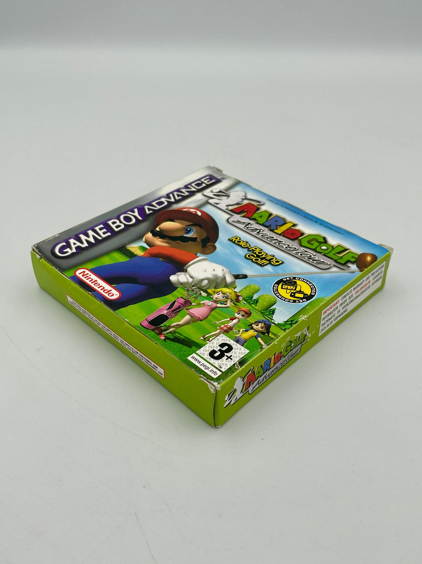 Game Boy Advance game case with characters on a white background