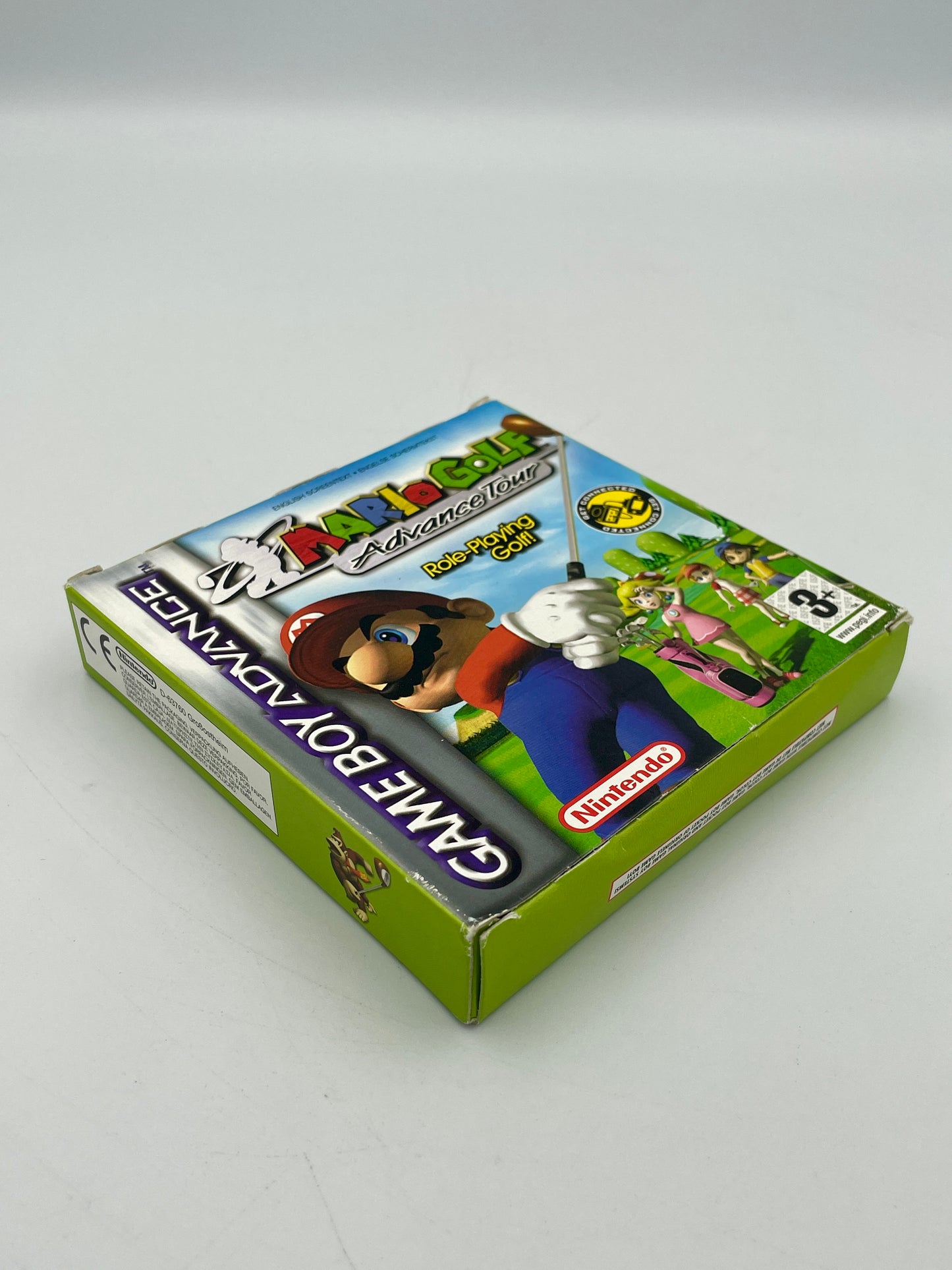 Nintendo Game Boy Advance carrying case with character illustration on a white background