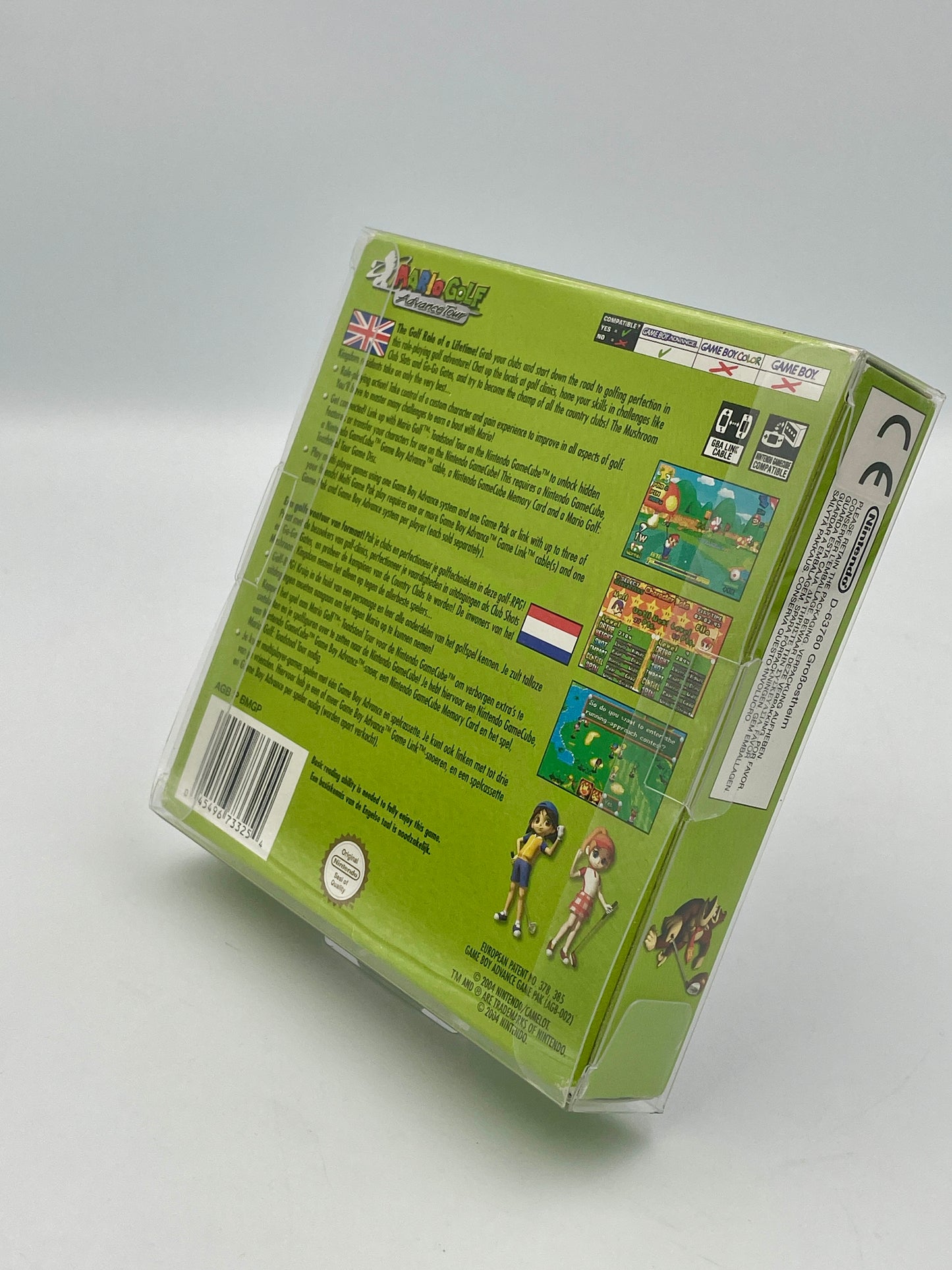 Green box with text and graphics on a white background