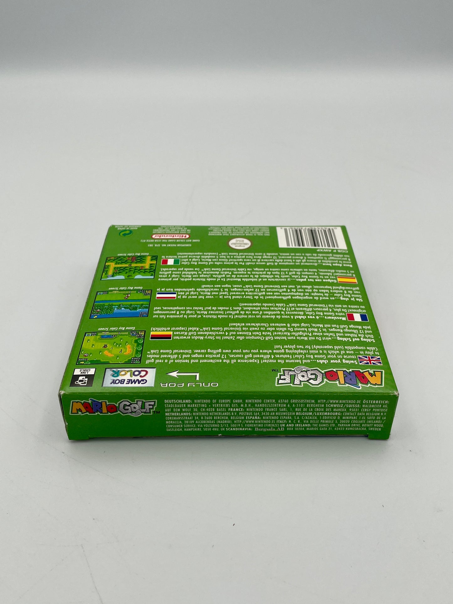 Green box with text and small images on a white background