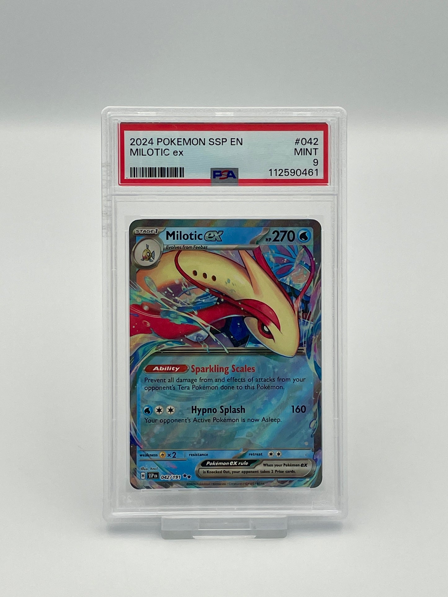 Milotic Ex #042 - Surging Sparks - PSA 9