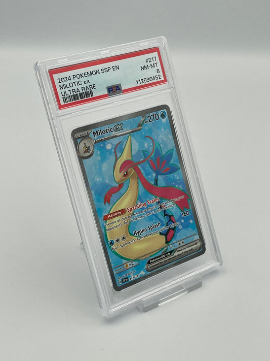 Milotic Ex #217 Ultra Rare - Surging Sparks - PSA 8