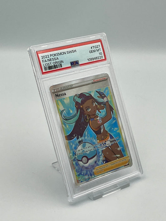 Nessa #TG27 Trainer Full Art – Lost Origin – PSA 10