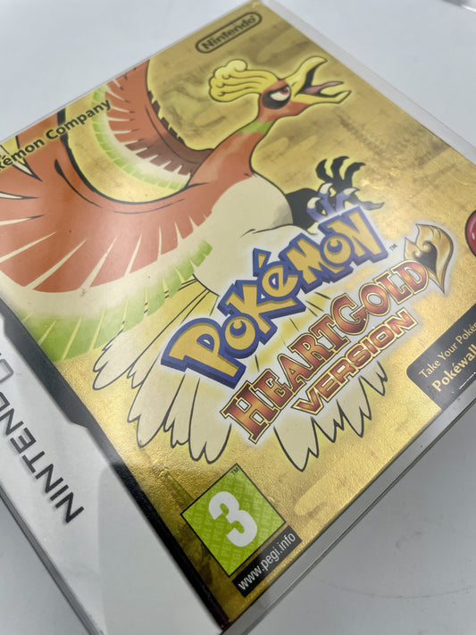 Nintendo DS Pokémon HeartGold complete in box with game cartridge, case, manuals and Pokéwalker accessory