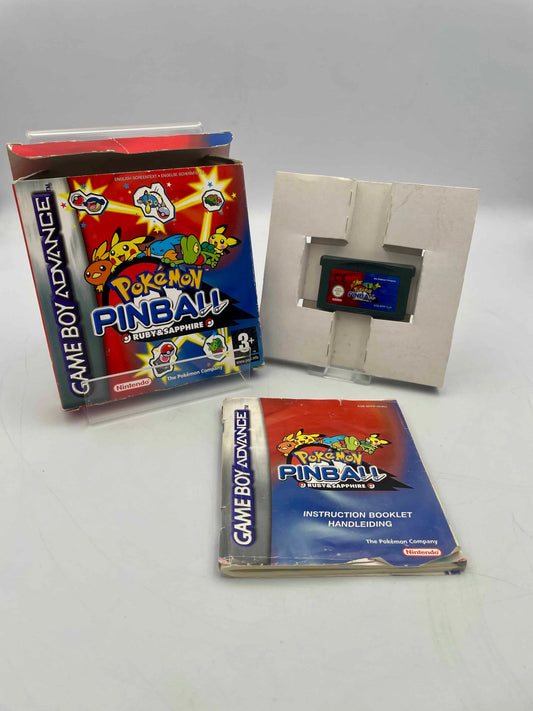 Game Boy Advance game cartridge with packaging and instruction booklet on a white background