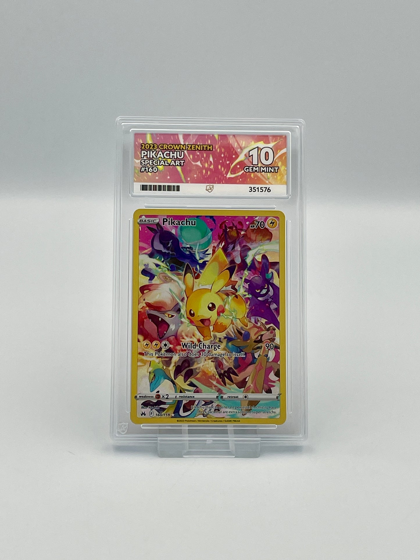 Pikachu #160 Crown Zenith - Ace 10