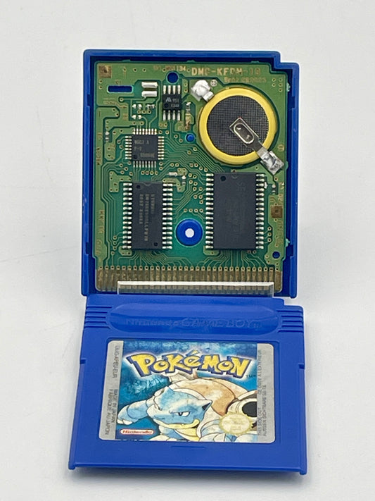 Game cartridge with electronic components on a white background