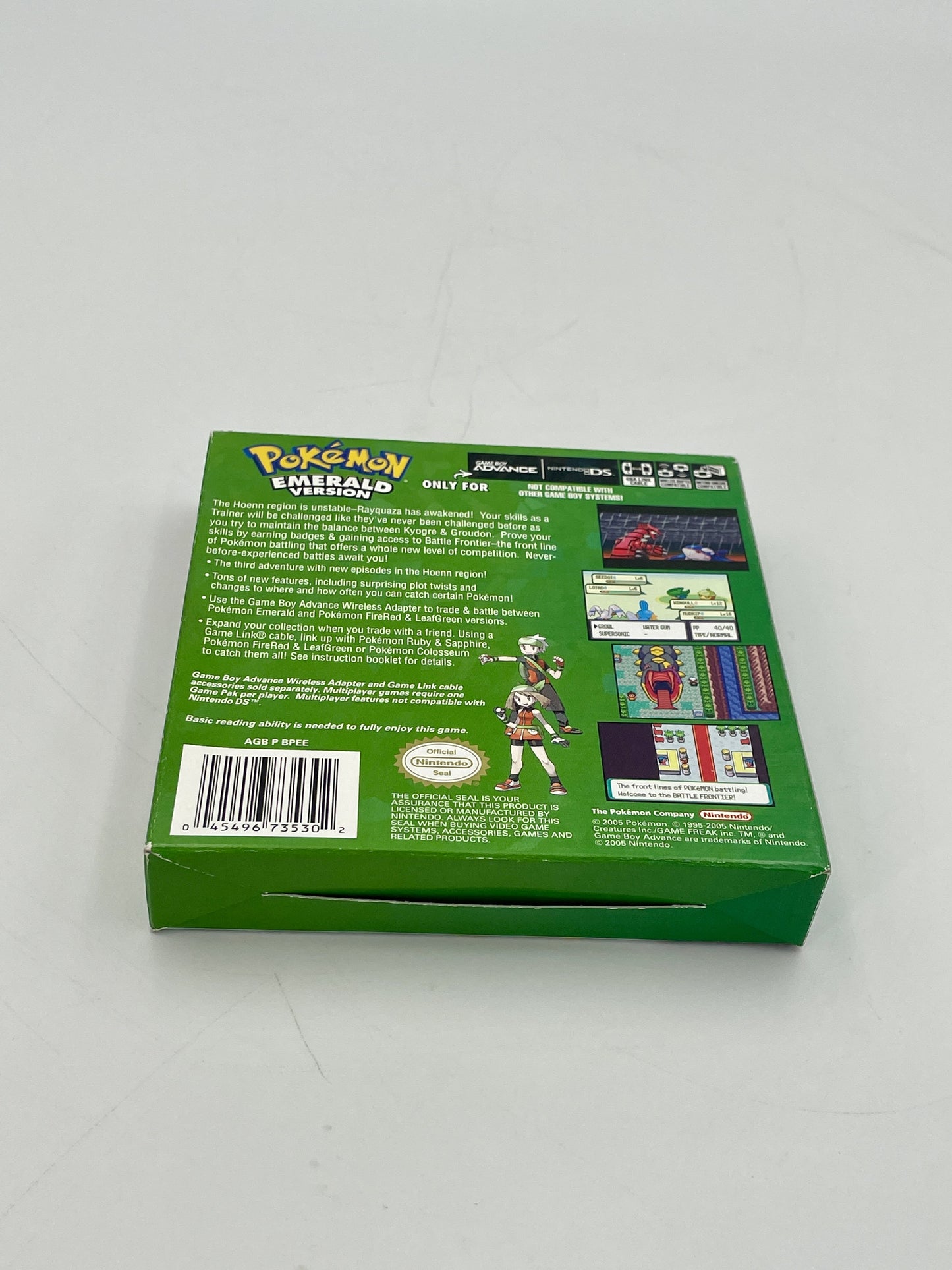 Green box with text and graphics on a white background