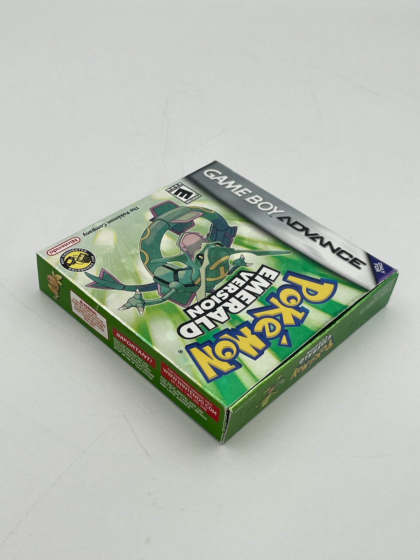 Pokémon Game Boy Advance game case on a white background