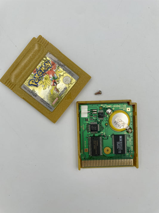 Game cartridge and packaging on a gray background