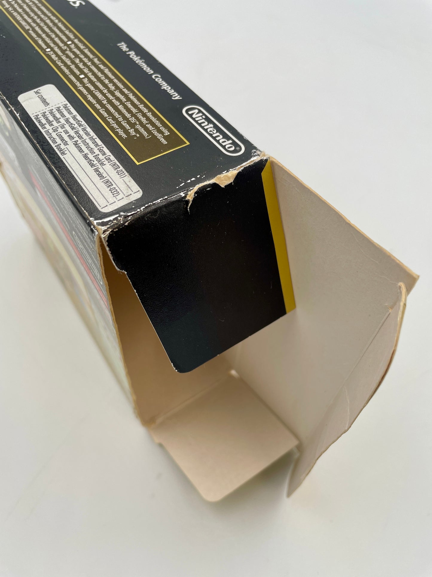 Close-up of a Nintendo product box on a white background