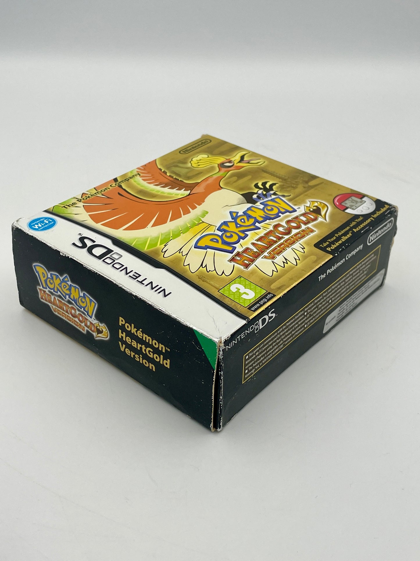 Pokémon HeartGold Version game box on a white background