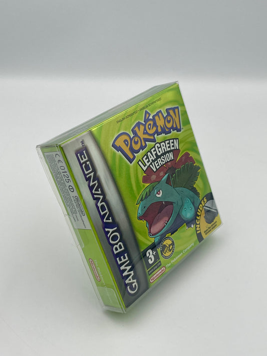 Pokémon Game Boy Advance Leaf Green Version on a white background