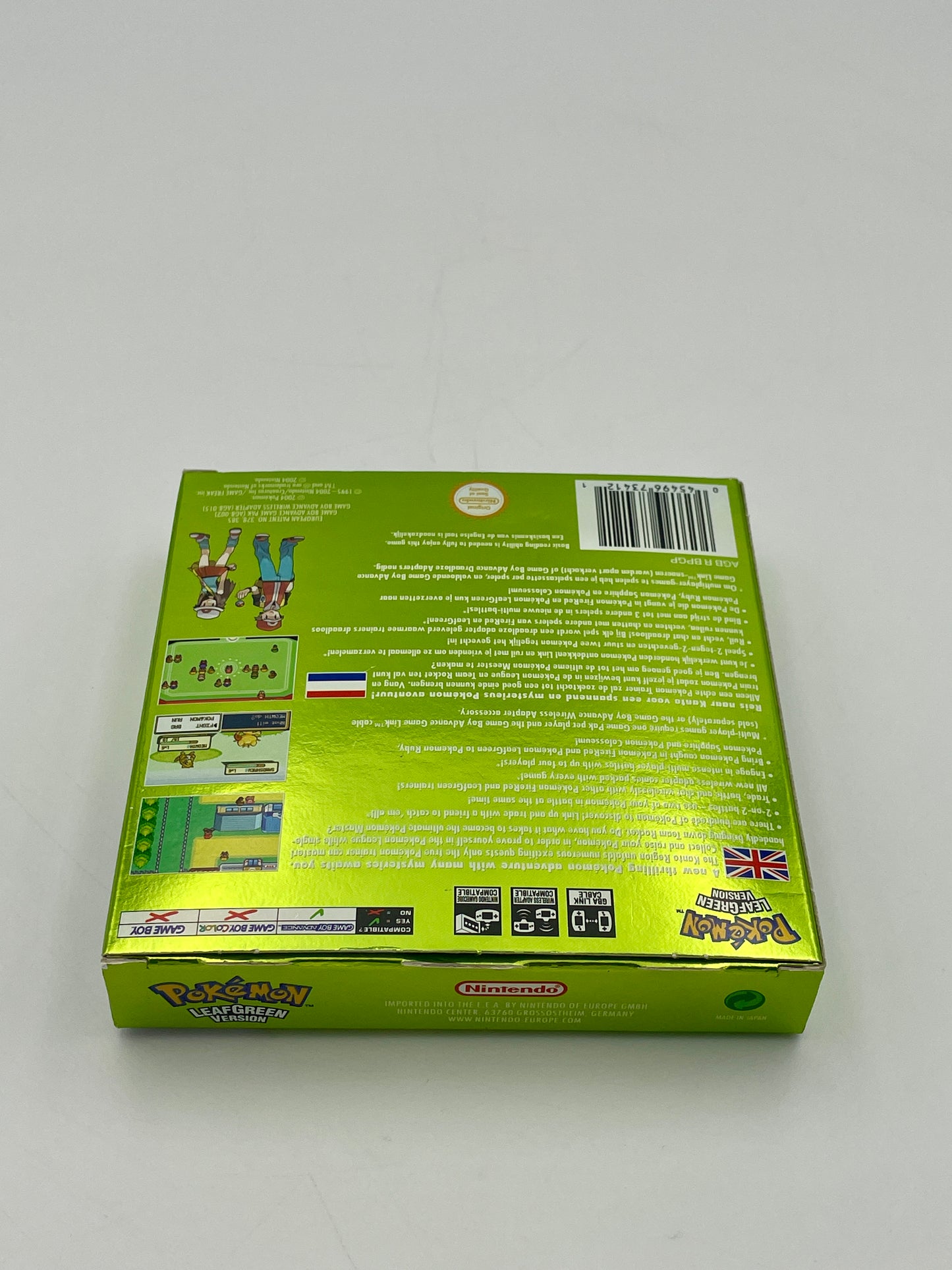 Green box with text and graphics on a white background