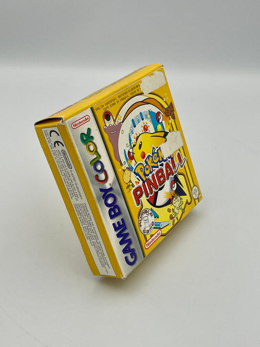 Game Boy Color Pinball game cartridge on a white background