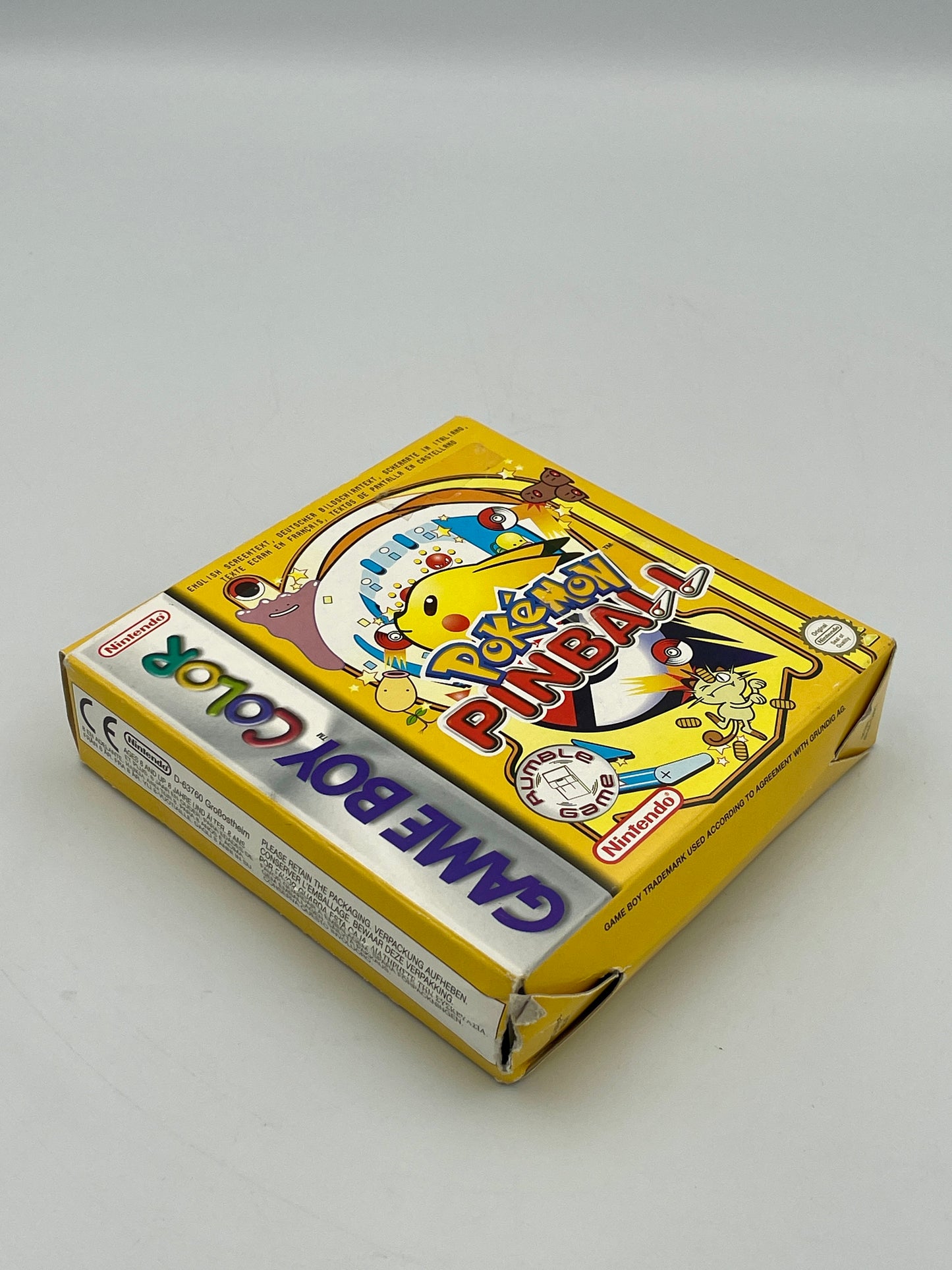 Yellow box of Popeye the Sailor Man Game Box Color on a white background