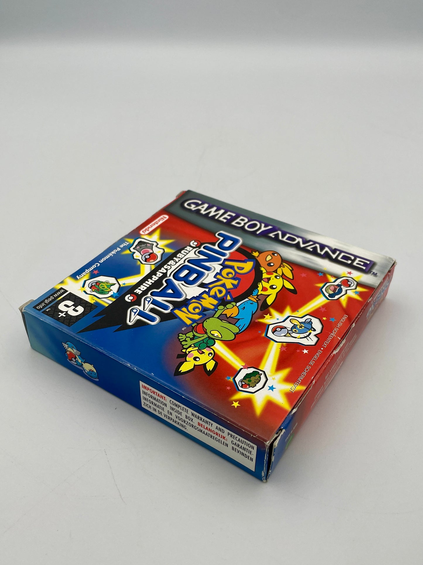 Game Boy Advance game case with colorful design on a white background