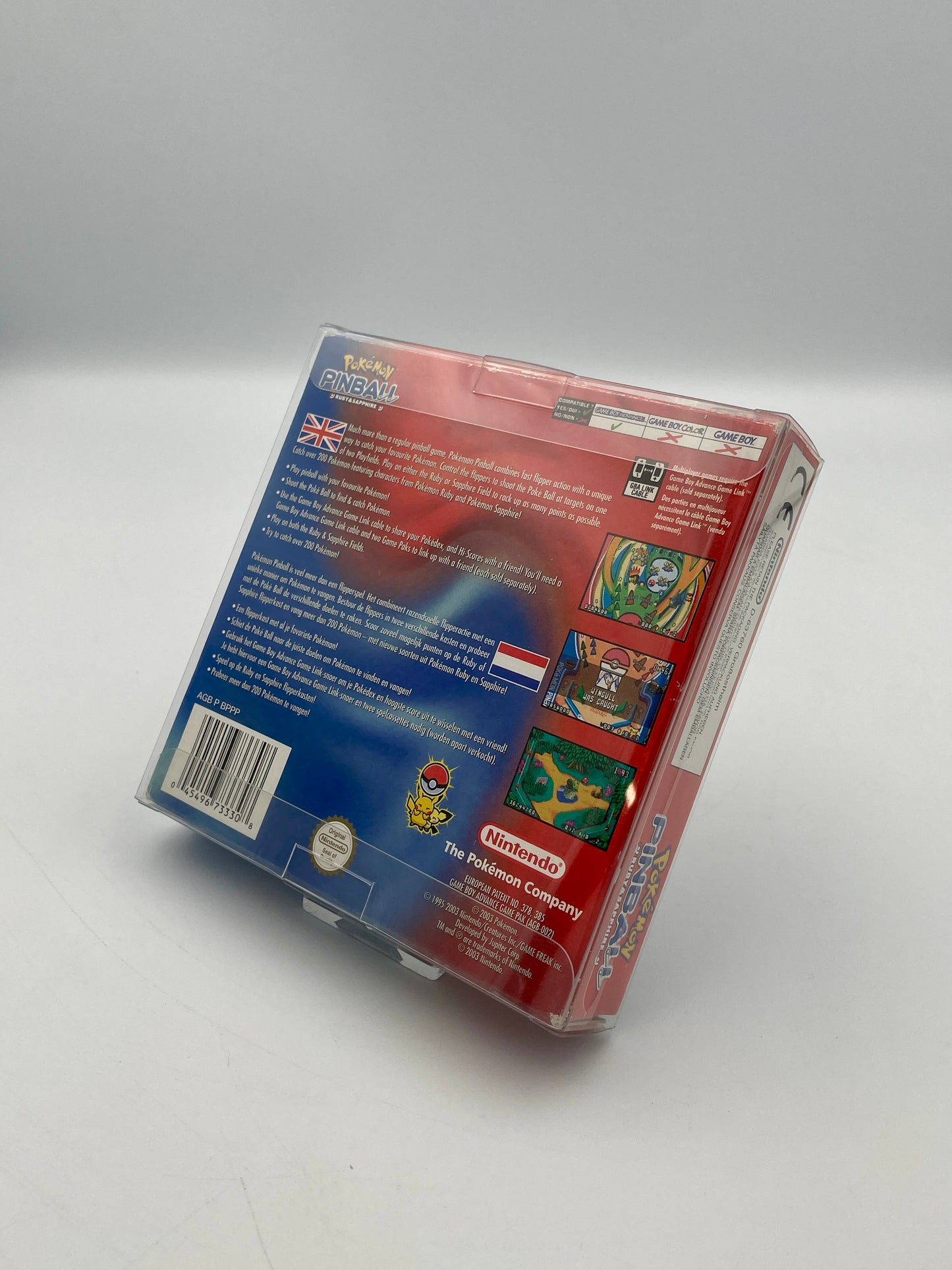 Back view of a Nintendo GameCube game case on a white background