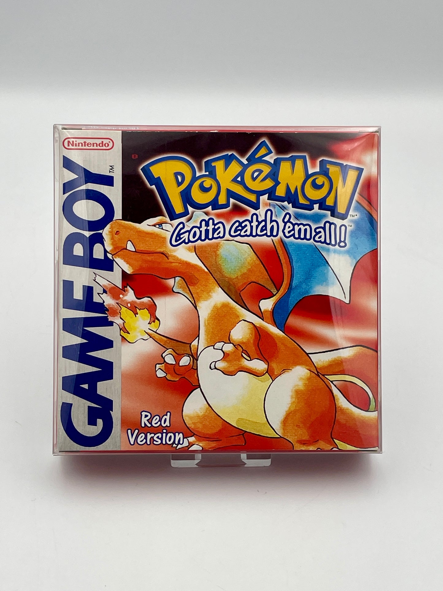 Pokémon Game Boy Red Version packaging on a white background