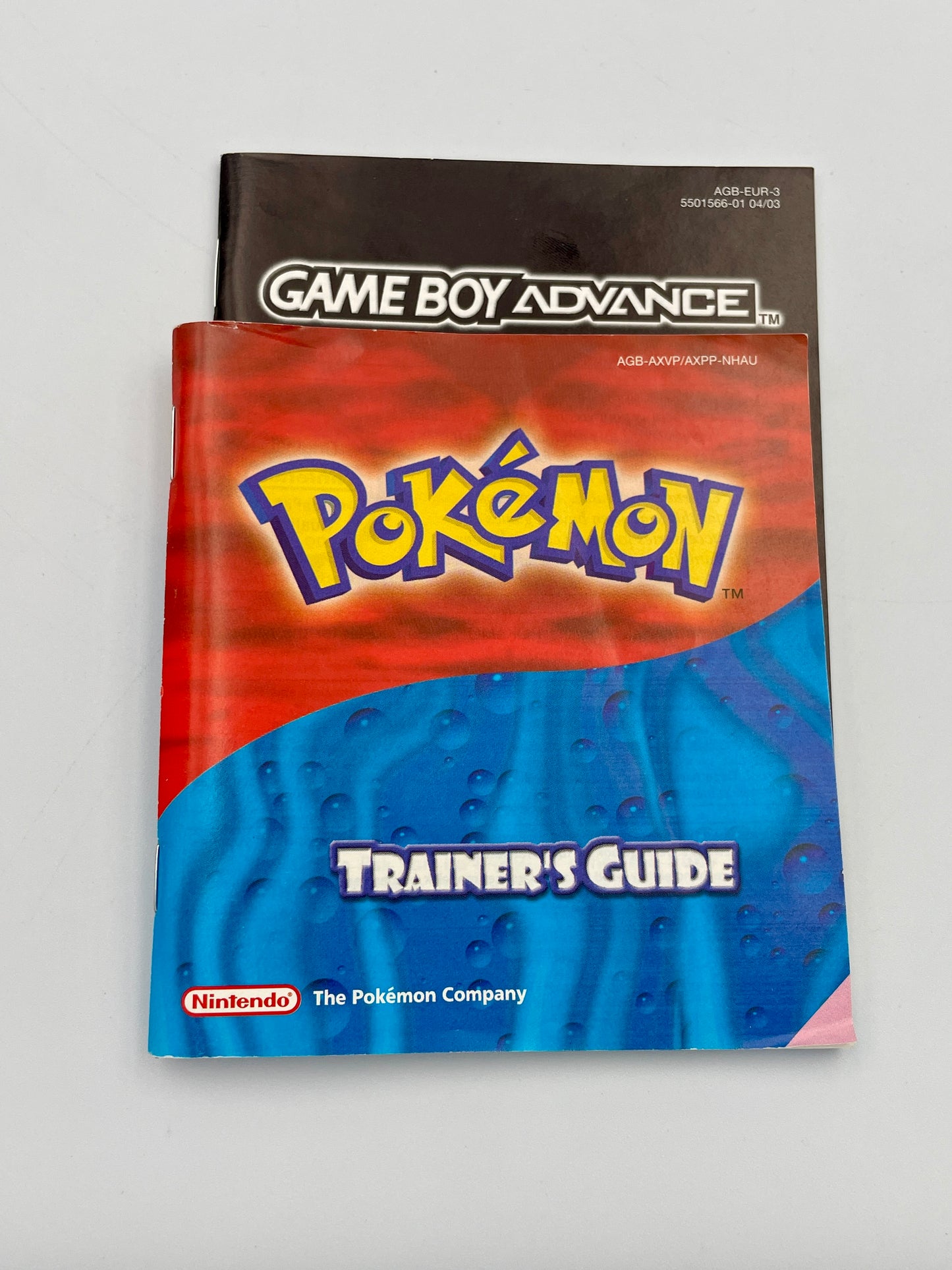 Pokémon Trainer's Guide for Game Boy Advance on a gray background