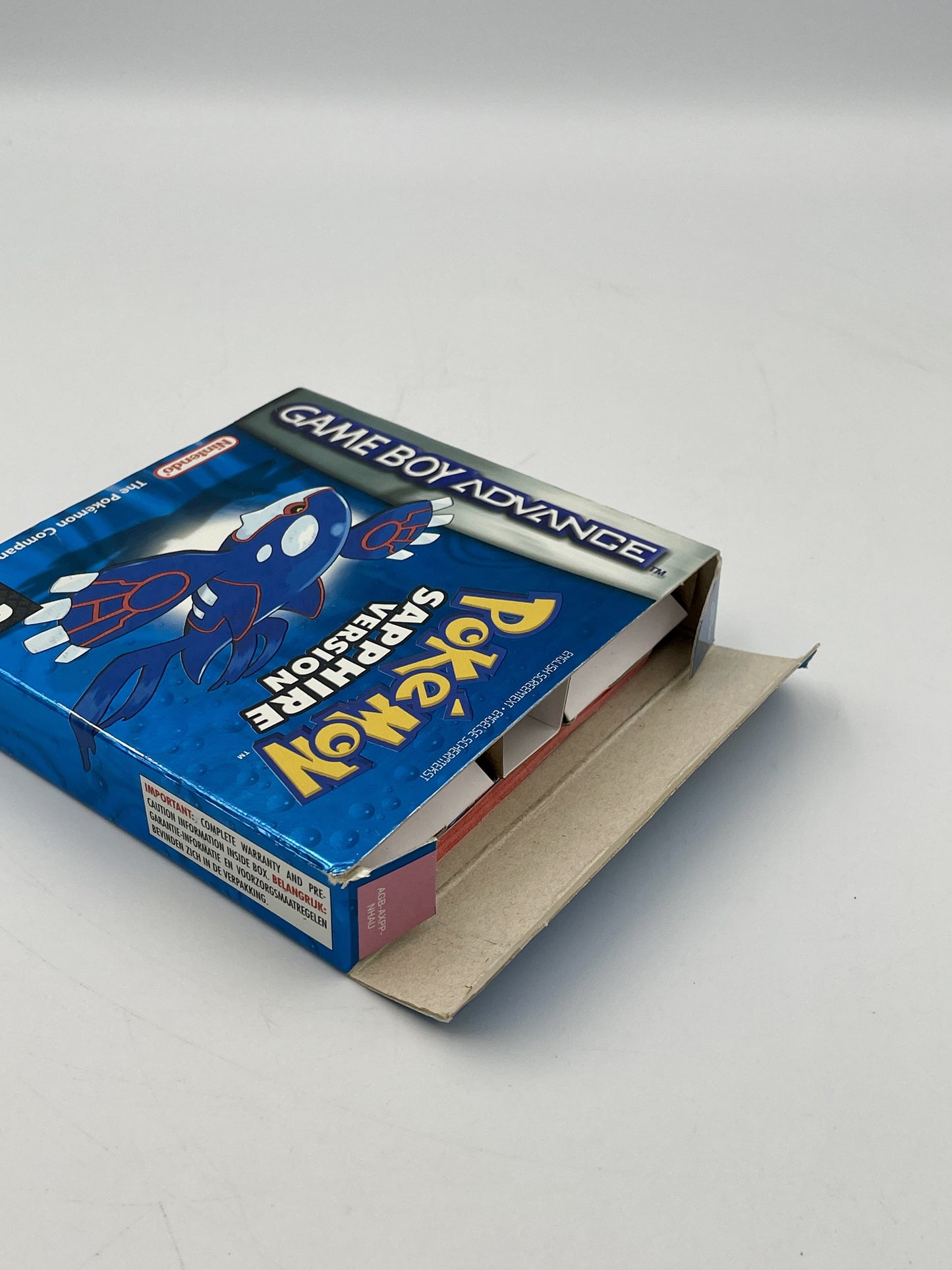 Game Boy Advance Pokemon Special Edition packaging on a white background