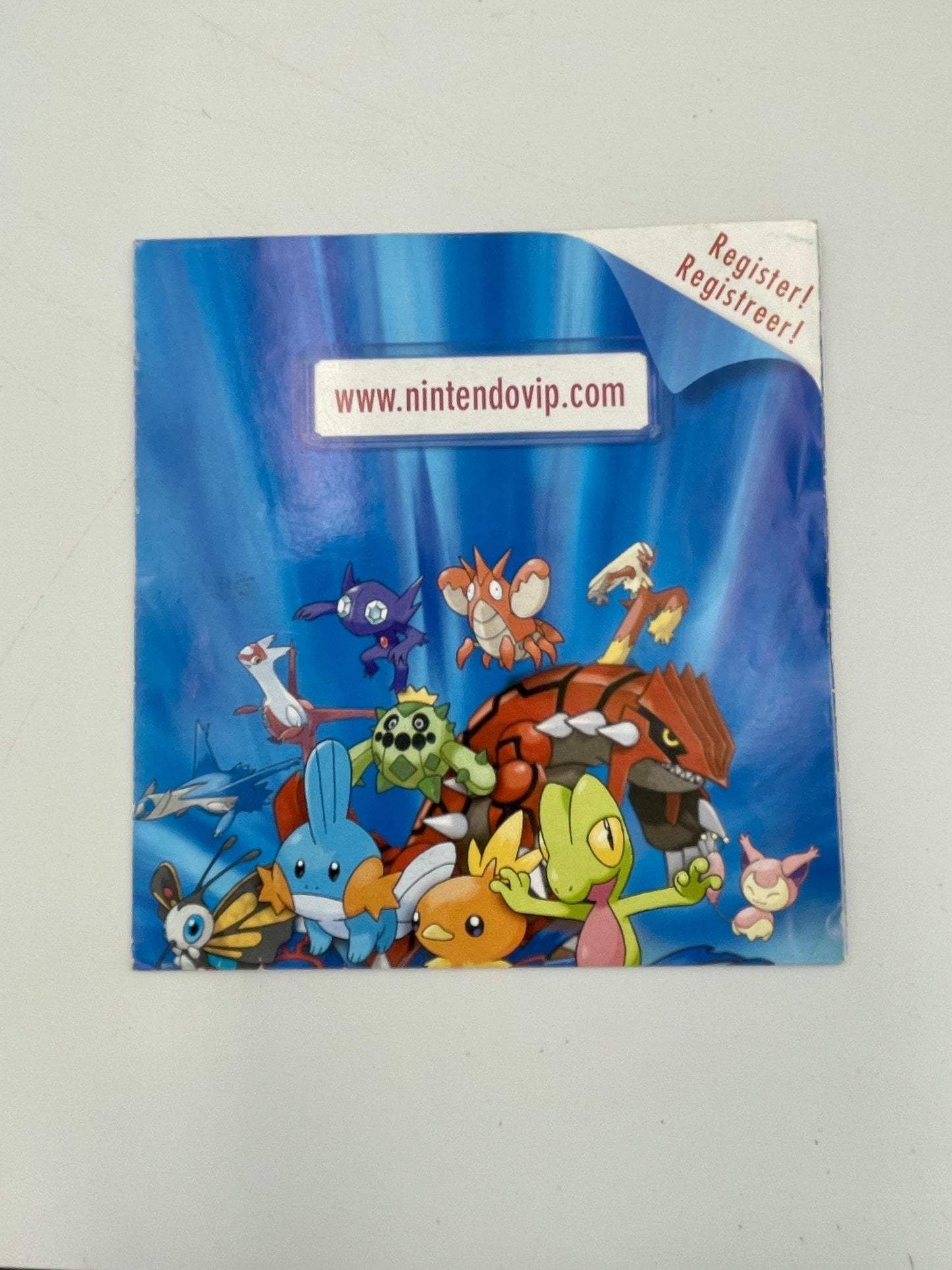 Nintendo VIP promotional material with cartoon characters on a blue background