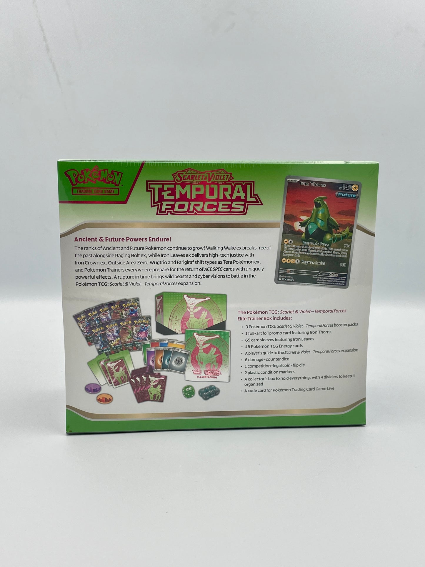 Pokémon TCG Temporal Forces Elite Trainer Box – Iron Leaves