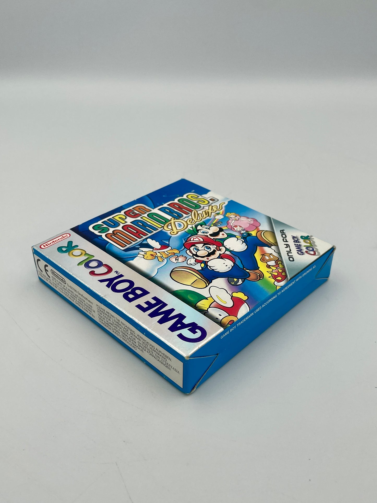 Cartoon character-themed game box on a white background