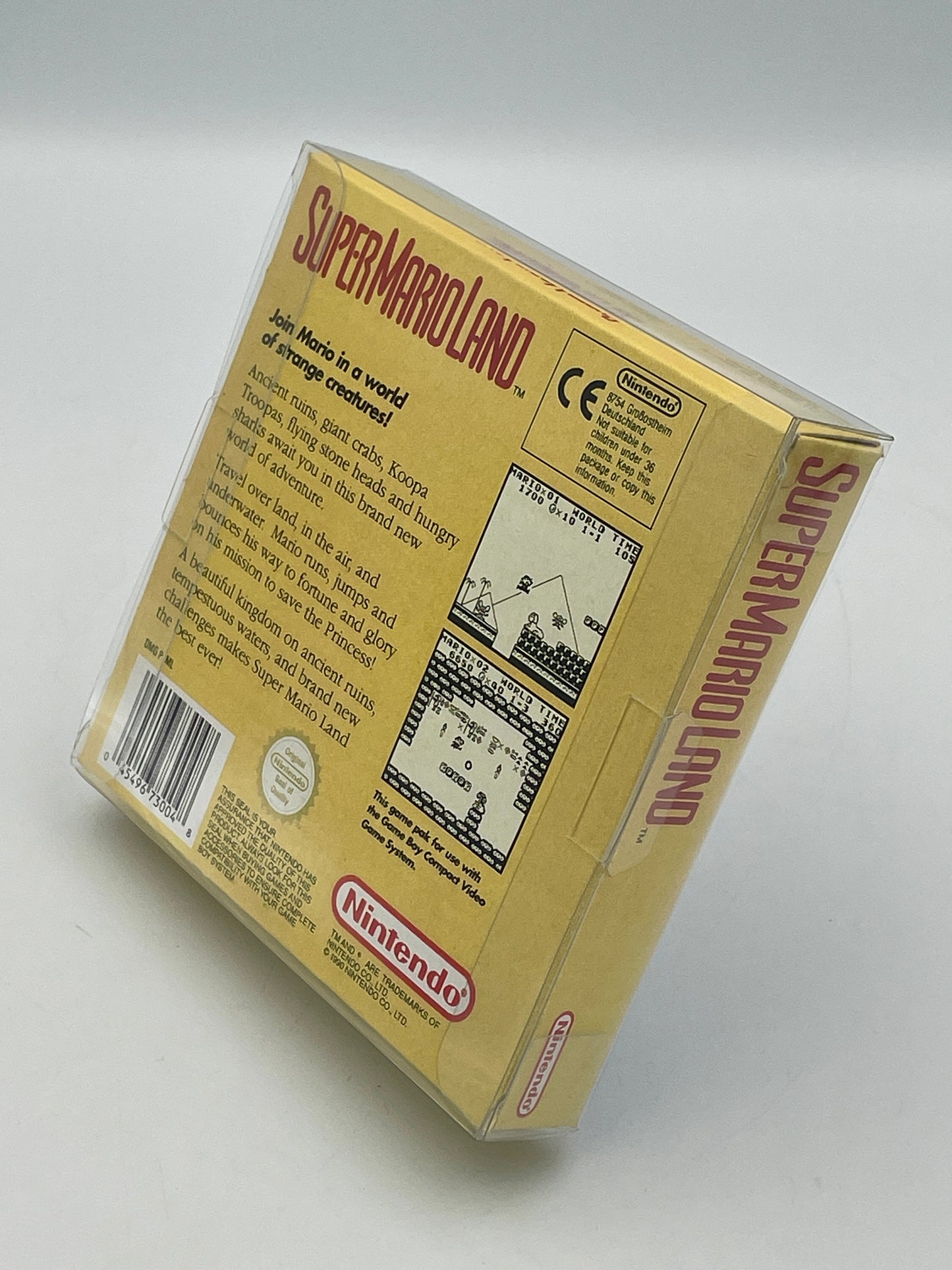 Super Mario Land game box on a white background