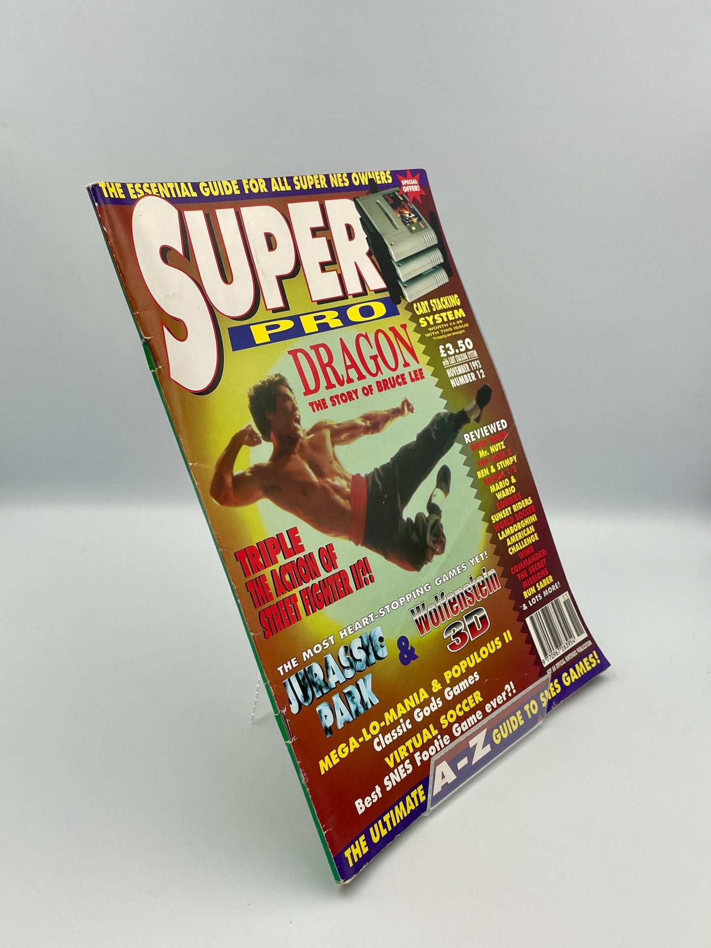 Super Pro Nintendo SNES Magazine Dragon Bruce Lee Edition - Issue 12 - 1993